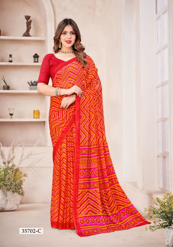 Star Chiffon 167 Ruchi Printed Daily Wear Sarees Wholesale Price In Surat
